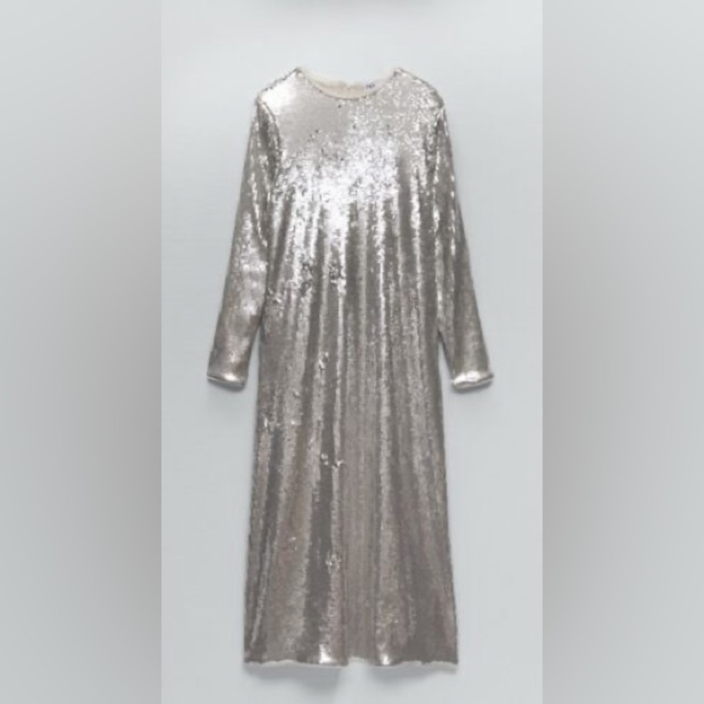 ZARA SEQUIN KNIT DRESS size Small